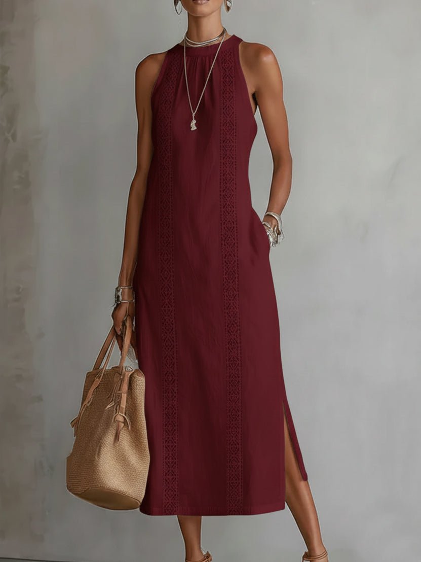 Camila | Embroidered  Midi Dress