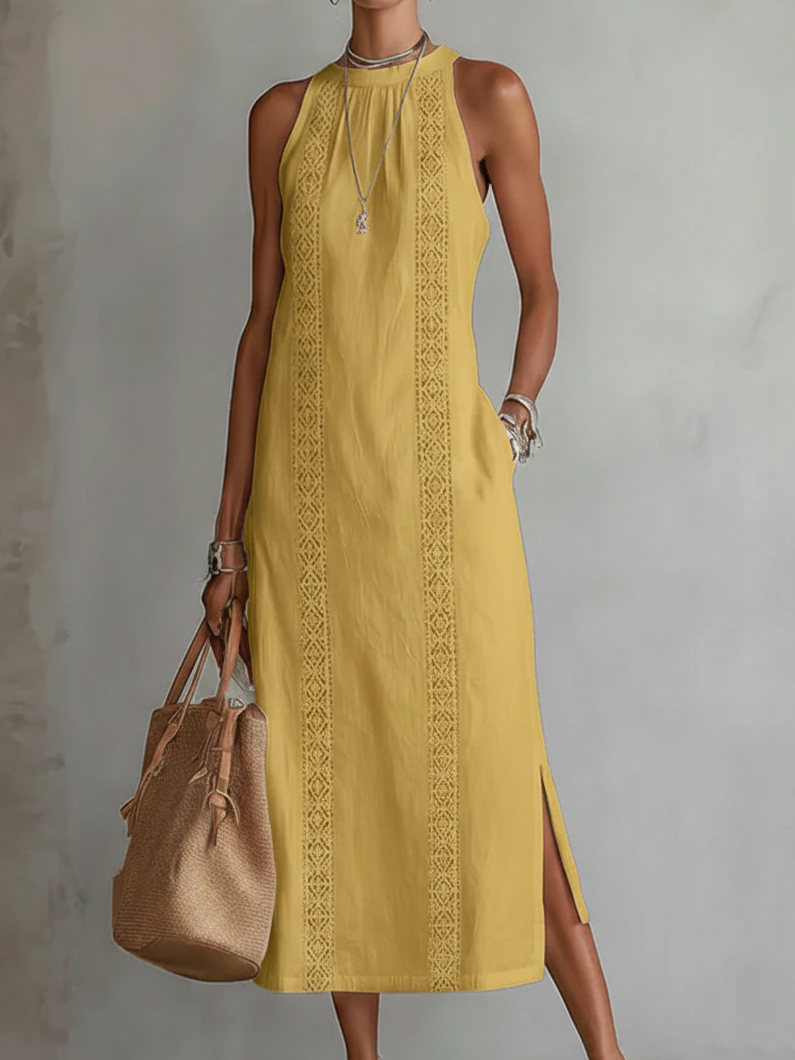 Camila | Embroidered  Midi Dress