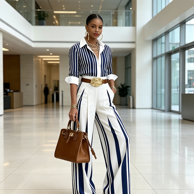 Athens | Shirt and Wide-Leg Pants Set
