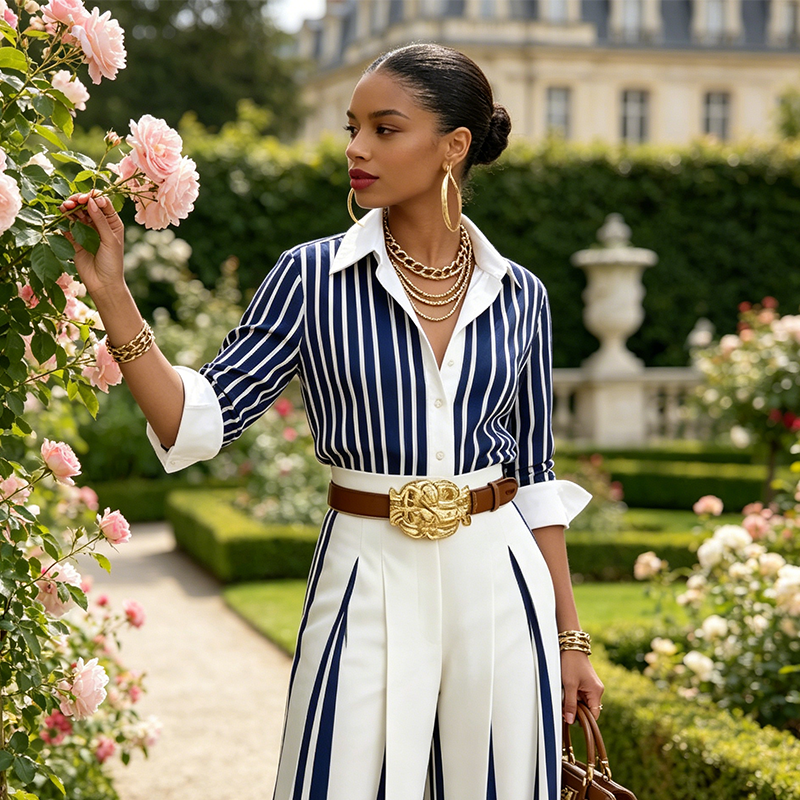 Athens | Shirt and Wide-Leg Pants Set